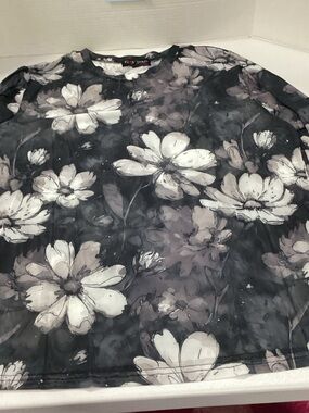 Shirley and stone mesh floral blouse
